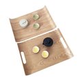 Kitchen Wooden Tray Double Handle