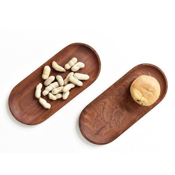 Wooden Tray For Coffee And Dessert Appetizer Serving